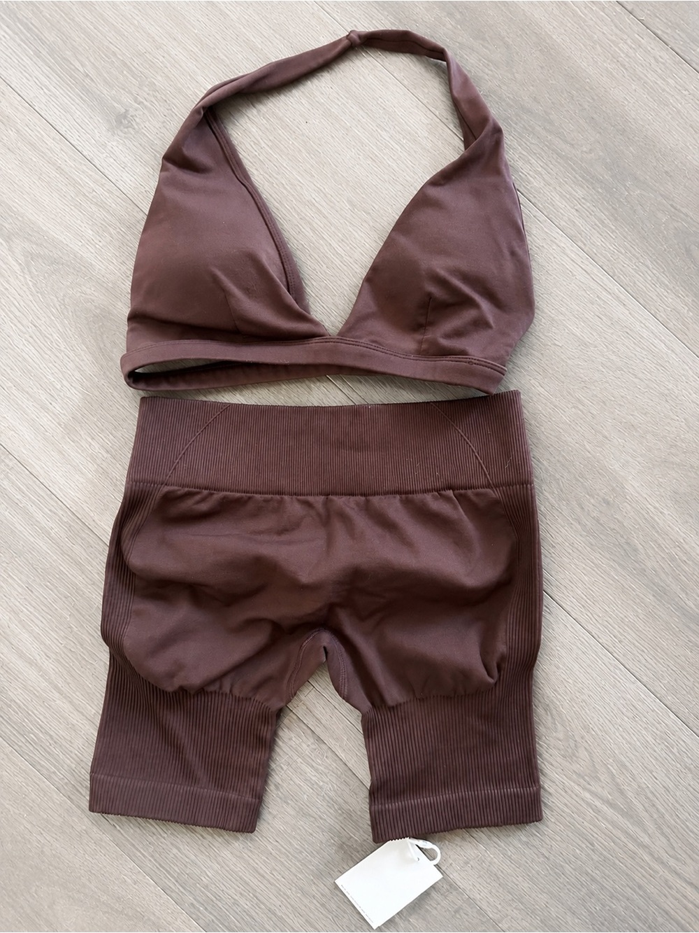 THRIVIN GYM SET IN CHOCOLATE BROWN 🤎